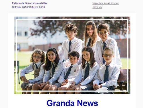 Newsletter del colegio Palacio de Granda