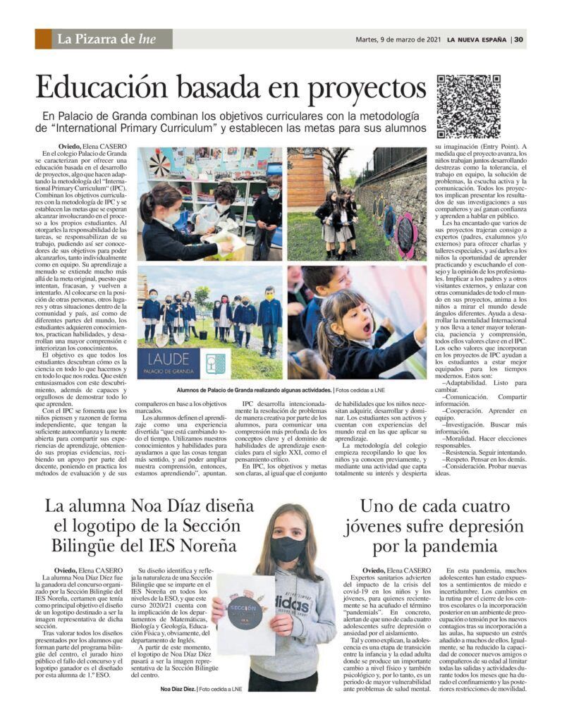 Artículo diario La nueva España 