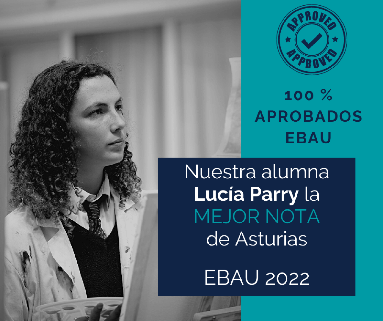 100% aprobados EBAU y la mejor nota de Asturias – Lucía Parry